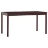 vidaXL Tavolo da pranzo marrone scuro 140 x 70 x 73 cm in Anteprima dell’immagine prodotto 6
