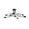 Lampa sufitowa LEVAR czarna 8xE27x15W metal wym:28x58x58cm Podgląd zdjęcia produktu 1