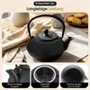 Dimono Aziatische theepot van gietijzer, zwart | 1,3 liter Productafbeelding-voorbeeld 3