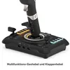 Close-up view of a flight simulator joystick and throttle base with illuminated buttons. Anteprima dell’immagine prodotto