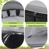COSTWAY Sonneninsel Polyrattan, Sonnenliege für 2 Personen, Produktbild-Vorschau 7