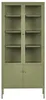 BELIANI Vitrine Grün Metall mit 2 Glastüren 180 cm Hoch 5 Produktbild-Vorschau 6