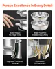 VEVOR Chauffe-plats Hot Pot Buffet avec 4 grands récipients Voir les images du produit 3