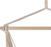 BELIANI Hängesessel Beige aus Buchenholz und Baumwolle Produktbild-Vorschau 9