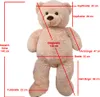 TE-Trend Kuscheltier XXL Riesenteddy 135cm großer Plüschbär Produktbild-Vorschau 5