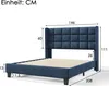 MODFU Lit rembourré 140×200 cm, lit double avec tête de lit Voir les images du produit 4