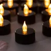 Hält 2X länger. Schwarze flammenlose Teelichter, 40er-Pack, Produktbild-Vorschau 1