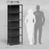 HOMCOM Bücherregal mit 5 Ebenen Standregal mit Produktbild-Vorschau 3