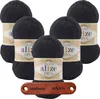 5 x ALIZE Diva 60 Black mit Label Produktbild-Vorschau 1