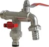 Außenwasserhahn Doppel Wasserhahn Garten 1/2 Zoll Anschluss Produktbild-Vorschau 1