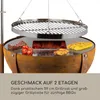 blumfeldt Fire Globe Feuerschale mit Grill, Grillring: Ø Produktbild-Vorschau 3