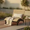 HOME DELUXE Chaise longue en bois ondulé / canapé de jardin Voir les images du produit 2
