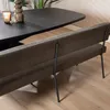 Bronx71 Esszimmerbank Leder Espen anthrazit 190 cm Produktbild-Vorschau 9