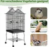 UISEBRT Ptačí klec se stojanem pro andulky, 55 x 55 x 145 Náhled obrázku produktu 8