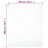 vidaXL Spannbettlaken Jersey Weiß 140x200 cm Baumwolle Produktbild-Vorschau 3