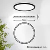 Panneau LED de Salle de bain, noir, rond, Ø29cm 18W 2400lm, Voir les images du produit 5