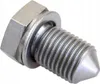 A close-up, studio shot of a single metal bolt with a washer, isolated on a white background. Podgląd zdjęcia produktu