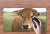 MuchoWow® Mauspad Mousepad Kuh - Horn - Porträt 60x30 cm - Produktbild-Vorschau 3