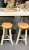 2x Barhocker Teak Stuhl Bistrohocker Hocker Rustikal Produktbild-Vorschau 3