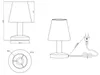 Lampe à poser MATS II argent Trio 599700101 Voir les images du produit 8