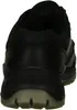 The back view of a black leather shoe. Produktbild-Vorschau
