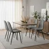 Zelsius Lot de 4 pieds de table en acier, acier brut, (H) Voir les images du produit 2