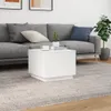 vidaXL Konferenční stolek s LED světly bílý 50x50x40 cm Náhled obrázku produktu 4