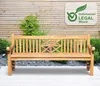 CLP Teakbank Florida teak Größe 200 cm Produktbild-Vorschau 3