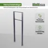 Fahrradanlehnbügel 116,5 x 39 cm Flachstahl 13 mm Anthrazit Produktbild-Vorschau 1