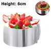 Verstellbarer Kuchenring Edelstahl 20-40cm, Kuchenform Rund Produktbild-Vorschau 2