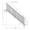 Stahltreppe 12 Stufen bis Höhe 240 cm, Laufbreite : 80 cm Produktbild-Vorschau 6