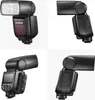 A collage of four images showing a camera flash from different angles. Produktbild-Vorschau
