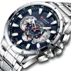 A close-up studio shot of a men's wristwatch. Produktbild-Vorschau
