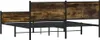 vidaXL Kovová postel bez matrace, kouřový dub 180x200 cm Náhled obrázku produktu 5