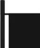 A black room divider is shown attached to a black pole against a white background. Anteprima dell’immagine prodotto
