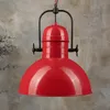 Pendelleuchte Hängelampe Vintage Ø40 cm E27 Rot Metall Produktbild-Vorschau 2