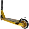 A close-up, side view of a gold freestyle scooter against a white background. Voir les images du produit
