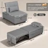 HOMCOM: Sillón convertible en cama 4 en 1, sofá cama Vista previa de la imagen del producto 3