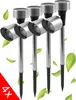 4x LED Solarleuchte mit Erdspieß aus Edelstahl, Produktbild-Vorschau 1
