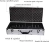 An open silver carrying case with black foam lining and compartments for electronic devices. Náhled obrázku produktu