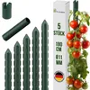 TTL GARDEN Rankstäbe 5er Set 180cm 11mm Pflanzenstütze grün Produktbild-Vorschau 1