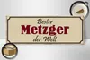 Holzschild Spruch 27x10cm bester Metzger der Welt Arbeit Produktbild-Vorschau 3