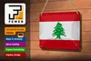 Blechschild Flagge Libanon 18x12cm Flag of Lebanon Vintage Produktbild-Vorschau 3