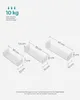 SONGMICS Wandregal 3er Set weiß U-Form 30/35/40 cm Cube Produktbild-Vorschau 5