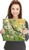 Wanduhr aus Glas mit Motiv Blühende Gänseblümchen- 30 x 30 Produktbild-Vorschau 4