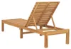 vidaXL Sonnenliege Massivholz Teak Produktbild-Vorschau 3
