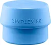 HALDER SIMPLEX Ersatzeinsatz TPE-soft blau 80mm Produktbild-Vorschau 1