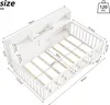 Flieks Kinderbett Bodenbett 90x200cm mit Regal, Holzbett Produktbild-Vorschau 7