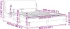 vidaXL Rám postele "Dover" černý 160x200 cm sametový Náhled obrázku produktu 8