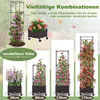 COSTWAY Treillis réglable en hauteur sur roulettes, Voir les images du produit 4